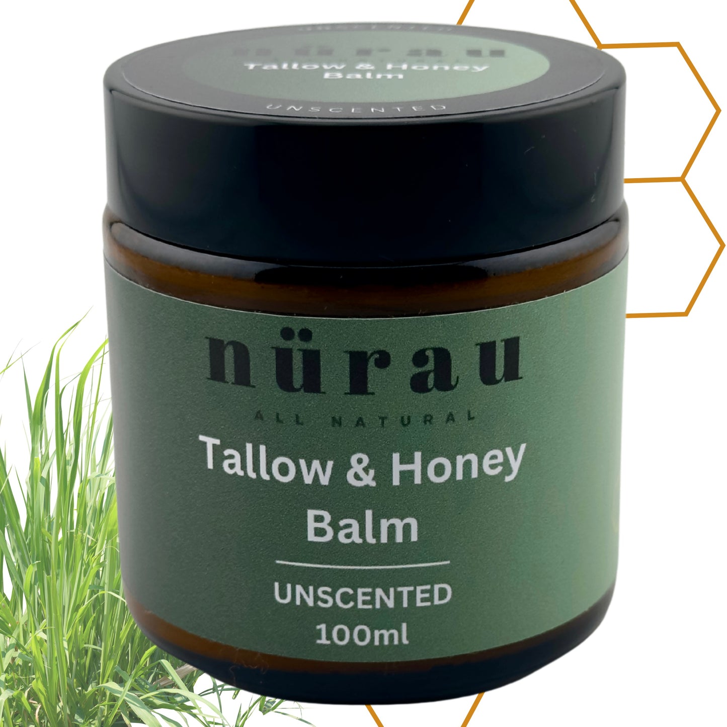 100ml Tallow and Honey Balm | Halal Tallow Balm | Nurau