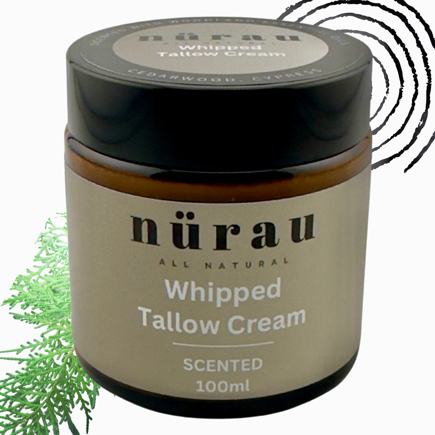 100ml Tallow Skin Cream | Whipped Tallow Skin Cream | Nurau