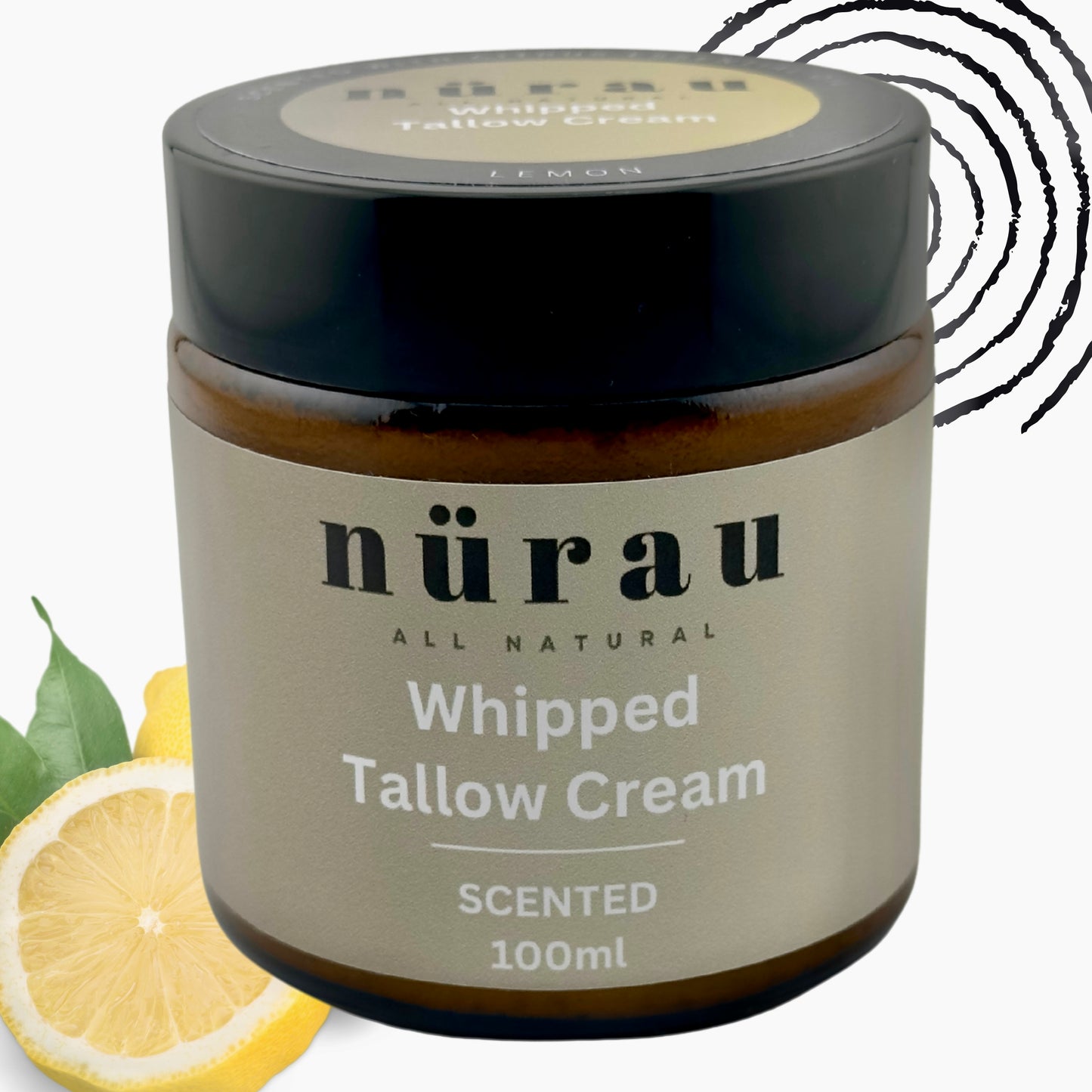 100ml Tallow Skin Cream | Whipped Tallow Skin Cream | Nurau