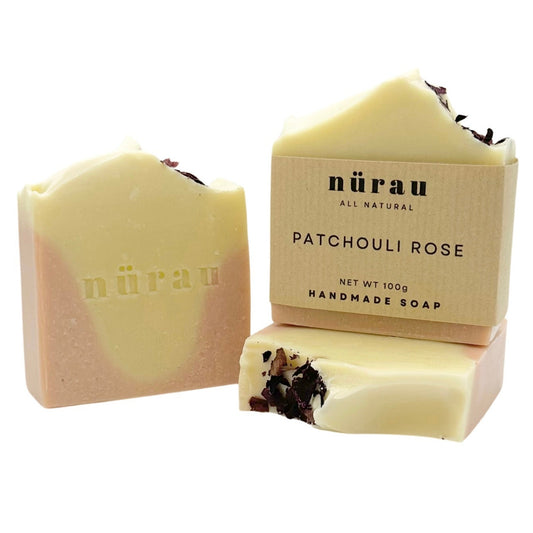 Patchouli Rose Soap | Handmade Rose Soap | Nurau