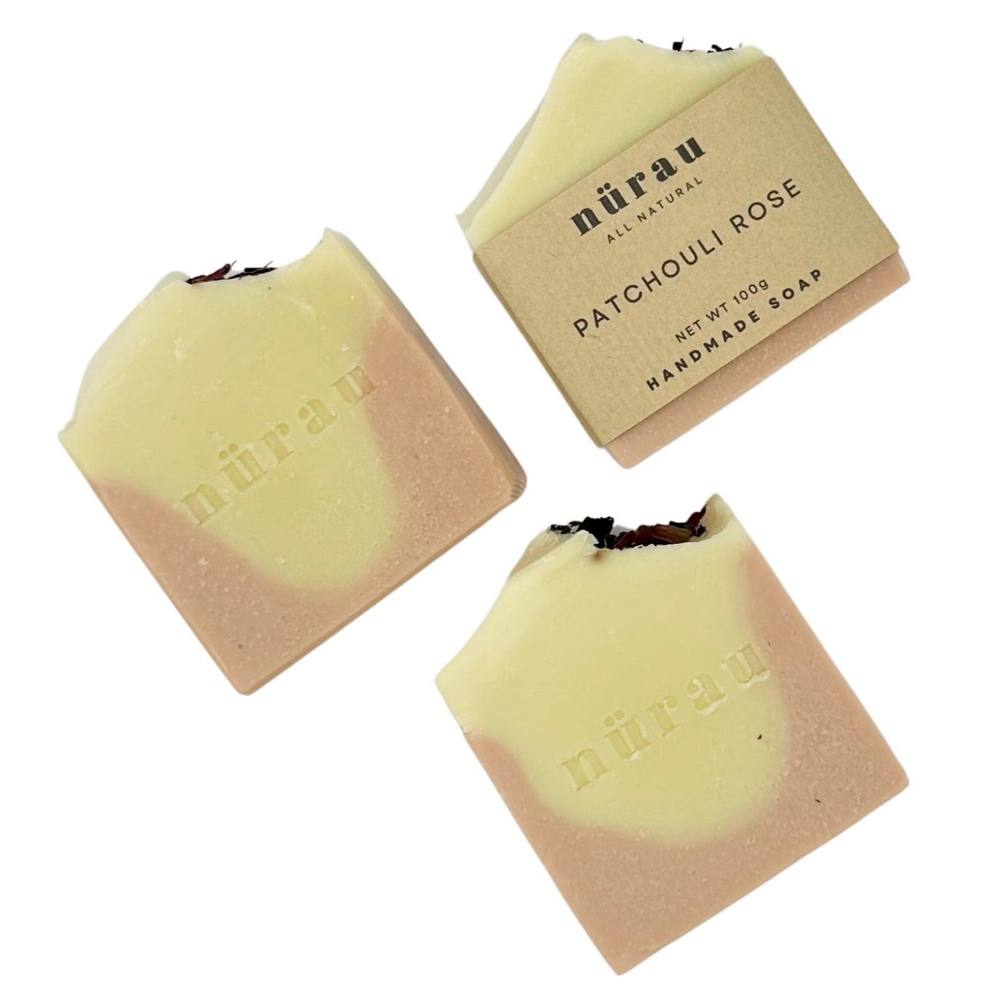 Patchouli Rose Soap | Handmade Rose Soap | Nurau