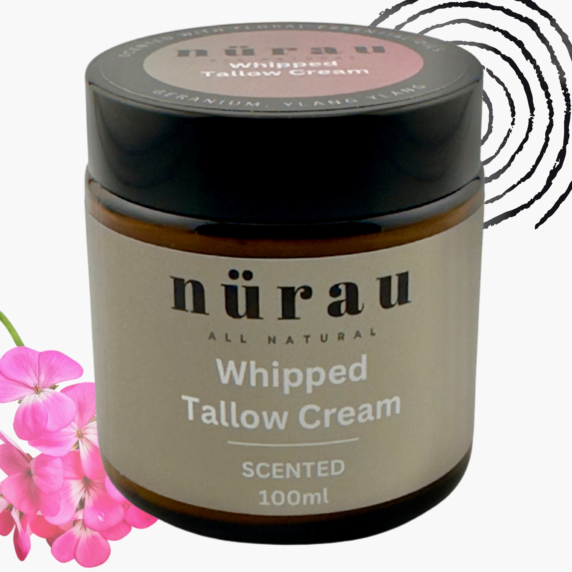 100ml Tallow Skin Cream | Whipped Tallow Skin Cream | Nurau